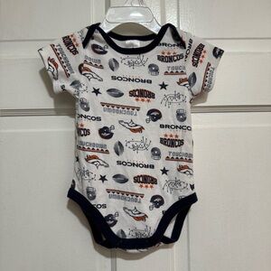 3-6 Month Denver Broncos NFL Football Baby One Piece Bodysuit Outfit Colorado